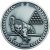 Pool/Snooker Medallion | Antique Silver | 70mm - MP309AS