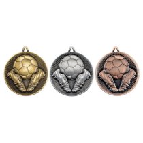 Football Deluxe Medal | Antique Gold | 60mm