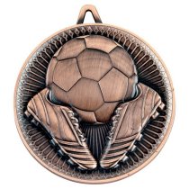 Football Deluxe Medal | Bronze | 60mm