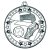 Football Tri Star Medal | Silver | 50mm - M70S