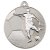 Football Two Colour Medal | Matt Silver & Silver | 50mm - MV01S