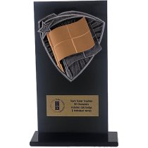 Jet Glass Shield Linesman Trophy | 160mm | G25