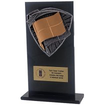 Jet Glass Shield Linesman Trophy | 160mm | G25