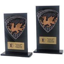 Jet Glass Shield Welsh Trophy | 160mm | G25