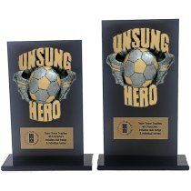 Jet Glass Euphoria Hero Unsung Hero Football Trophy | 140mm | G25