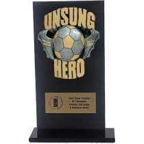 Jet Glass Euphoria Hero Unsung Hero Football Trophy | 160mm | G25