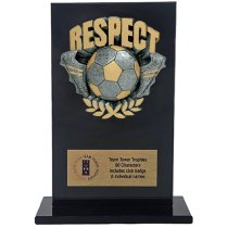 Jet Glass Euphoria Hero Respect Football Trophy | 140mm | G25