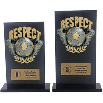 Jet Glass Euphoria Hero Respect Football Trophy | 160mm | G25