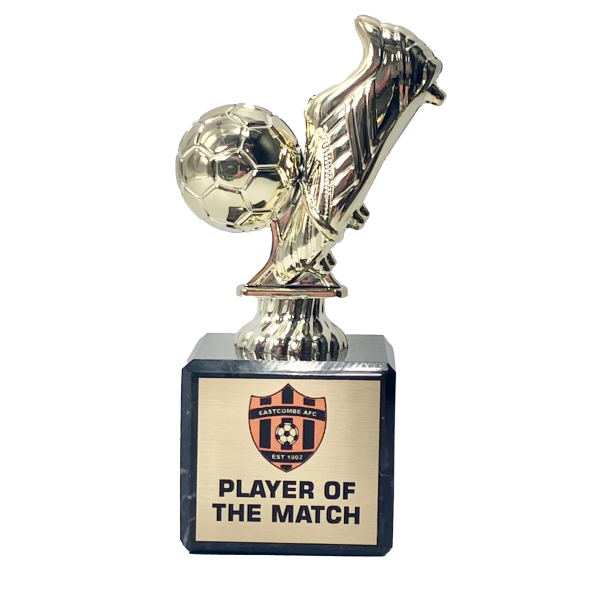 Chunkie Football Boot & Ball Player of the Match Trophy | Gold | 140mm