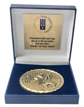 High Relief Brass Cricket Medal | 60mm | Boxed