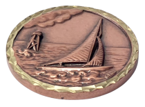 High Relief Brass Sailing Medal | 60mm | Boxed