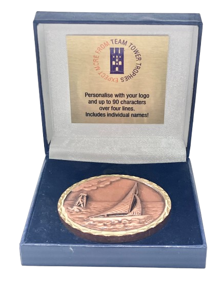 High Relief Brass Sailing Medal | 60mm | Boxed