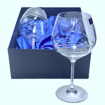 Shire County Hand Cut Crystal Copa Gin Glass | Set with Swarovski Crystals | Presentation Boxed