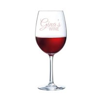 Shire County Crystal Everyday Elegance Engraved Wine Glass | 58cl | 230mm Height | Luxury Gift Tube