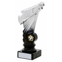 Avastar Football Boot Trophy | Silver/Black | 175mm