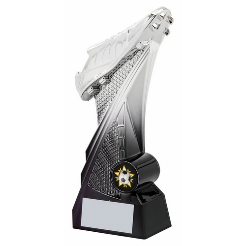 Velocity Football Boot Trophy | Silver/Black | 200mm