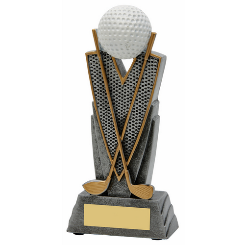 Golf Ball & Golf Clubs Trophy | 165mm