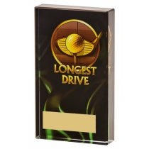 Fury ″Longest Drive″ Golf Glass Award | 120mm