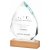 Flint Crystal Award with Wood Base | 210mm - T4107