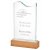 Star Crystal Award with Wood Base | 210mm - T4101