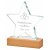 Wave Crystal Award with Wood Base | 170mm - T4103