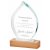 Tear Drop Award with Wood Base | 205mm - T4105