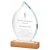 Tear Drop Award with Wood Base | 245mm - T4106