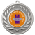 Personalised Medal | Silver | Embossed Wreath | Features Your Badge - M9459.02.PC