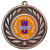 Personalised Medal | Bronze | Embossed Wreath | Features Your Badge - M9459.03.PC