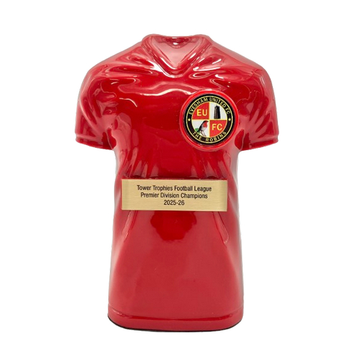 Kit Kolour Football Shirt Trophy | Red | 155mm