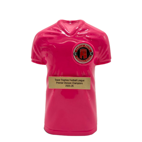 Kit Kolour Football Shirt Trophy | Pink | 155mm