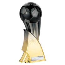 Firestorm Football Trophy | Heavyweight | 240mm | Black & Gold