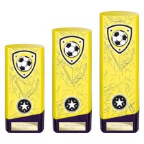 Prime Heavyweight Football Trophy | 160mm | Yellow