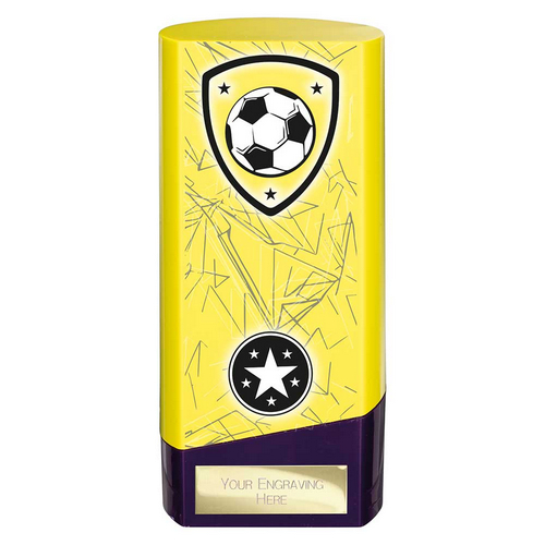 Prime Heavyweight Football Trophy | 160mm | Yellow