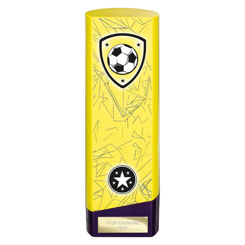 Prime Heavyweight Football Trophy | 220mm | Yellow