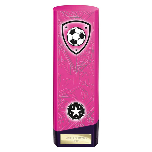 Prime Heavyweight Football Trophy | 220mm | Pink