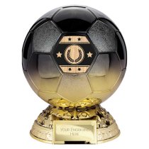 Elite Football Trophy | Heavyweight | 165mm | Black & Gold