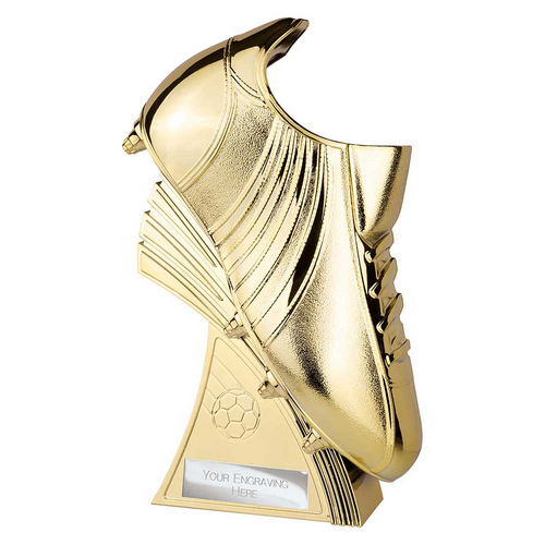 Power Boot Football Trophy | Heavyweight | 250mm | Gold