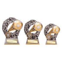 Blast Out Football Trophy | 120mm | Silver & Gold