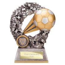 Blast Out Football Trophy | 155mm | Silver & Gold