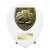 Cobra Shield Football Goalkeeper Trophy | 125mm | White - PT24202B