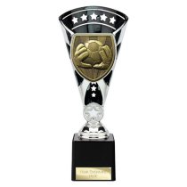 Cobra Star Football Goalkeeper Trophy | 230mm | Black & Silver