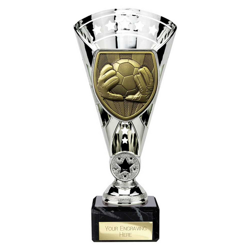 Cobra Star Football Goalkeeper Trophy | 210mm | Silver