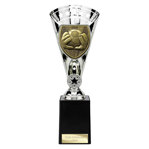 Cobra Star Football Goalkeeper Trophy | 255mm | Silver