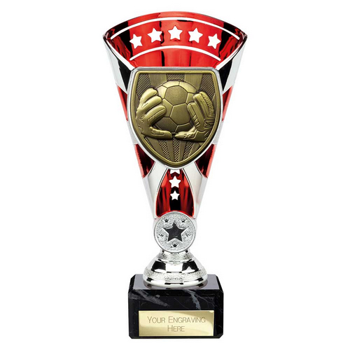 Cobra Star Football Goalkeeper Trophy | 210mm | Red