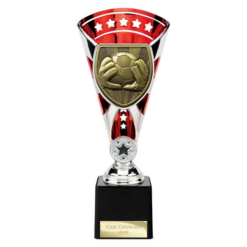 Cobra Star Football Goalkeeper Trophy | 230mm | Red