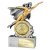 Hero Female Football Trophy | 140mm | Silver & Gold - RF25052A