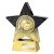 Superstar Goalkeeper Trophy | 140mm | Black & Gold - PA25050B