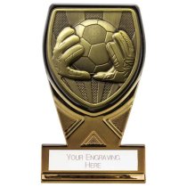 Fusion Cobra Goalkeeper Trophy Plaque | 110mm | Black & Gold