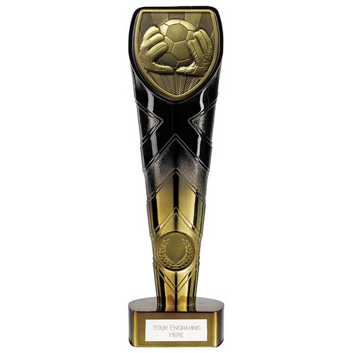 Fusion Cobra Goalkeeper Trophy | 225mm | Black & Gold